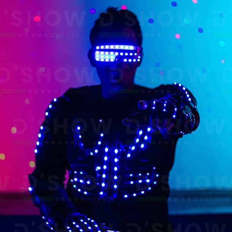 Robot LED en evento